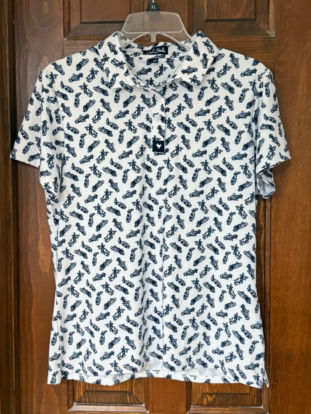 Bad Birdie "Caddie by Day" Woman's golf polo, size L